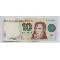 ARGENTINA COL. 743c BILLETE DE $ 10 CONVERTIBLES SIN CIRCULAR UNC U$ 30